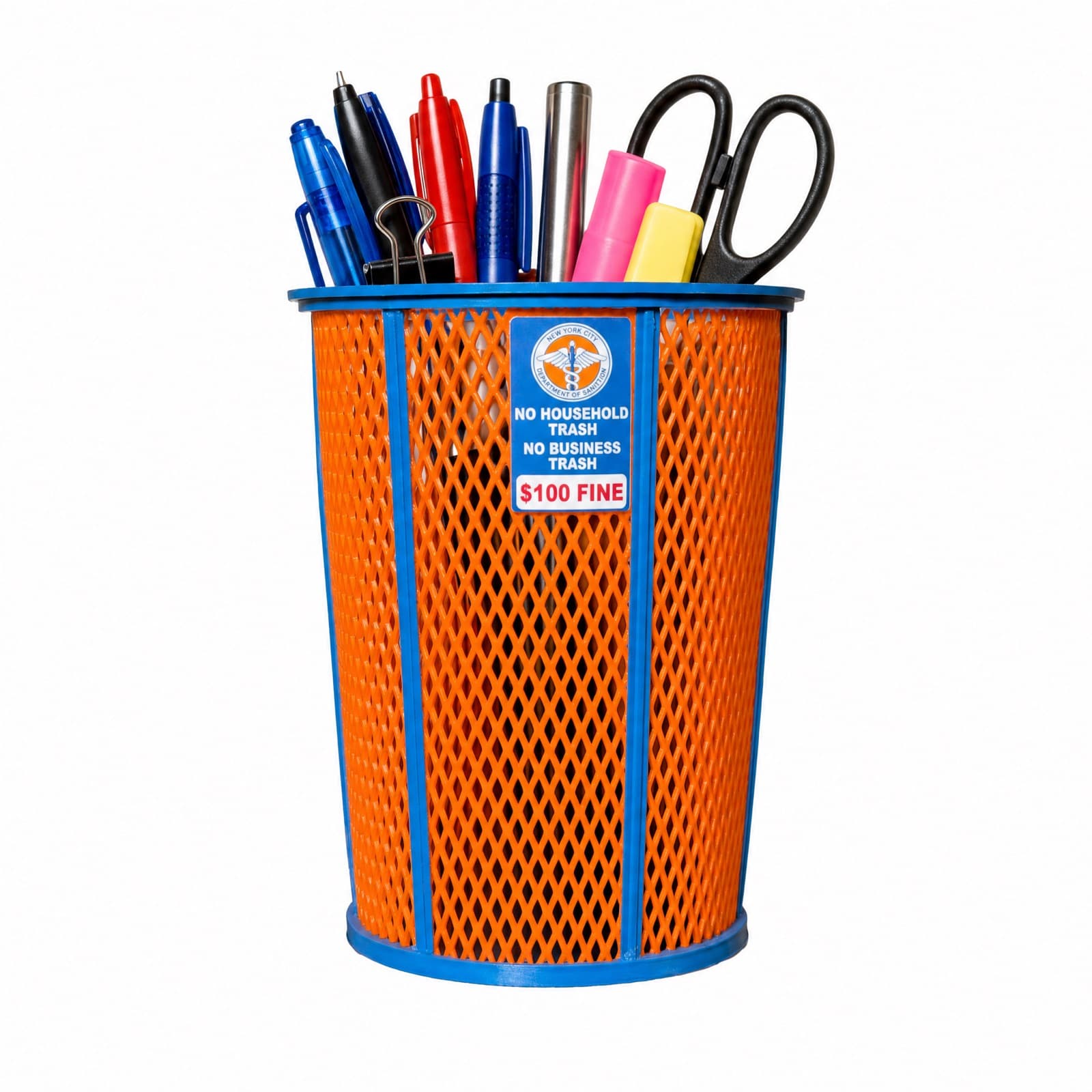 NYC Trash Can Pencil Holder